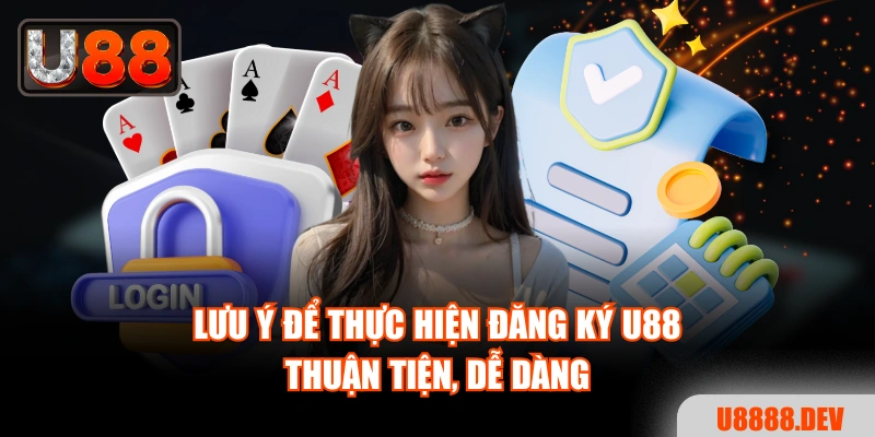 Lưu ý để thực hiện đăng ký U88 thuận tiện, dễ dàng