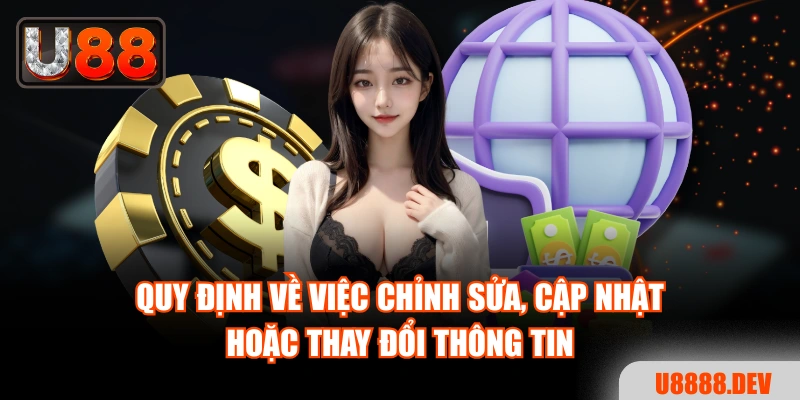 Quy định về việc chỉnh sửa, cập nhật hoặc thay đổi thông tin