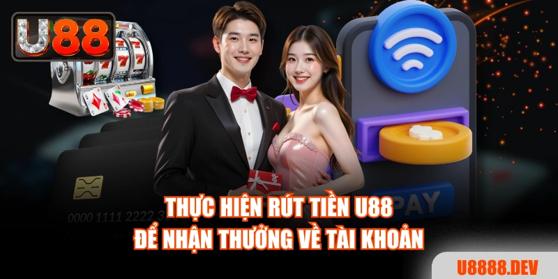 Thực hiện rút tiền U88 để nhận thưởng về tài khoản